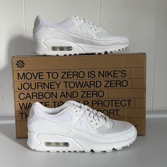 Nike Shoes Womens Size 7.5 White Air Max 90 Running Sneakers DH8010-100 - Picture 1 of 11
